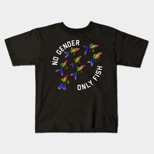 No Gender Only Fish Rainbow Kids T-Shirt